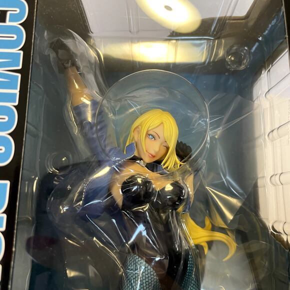 Kotobukiya Bishoujo Black Canary Blue Outfit DC Comics Figure Marvel RARE - Picture 7 of 7